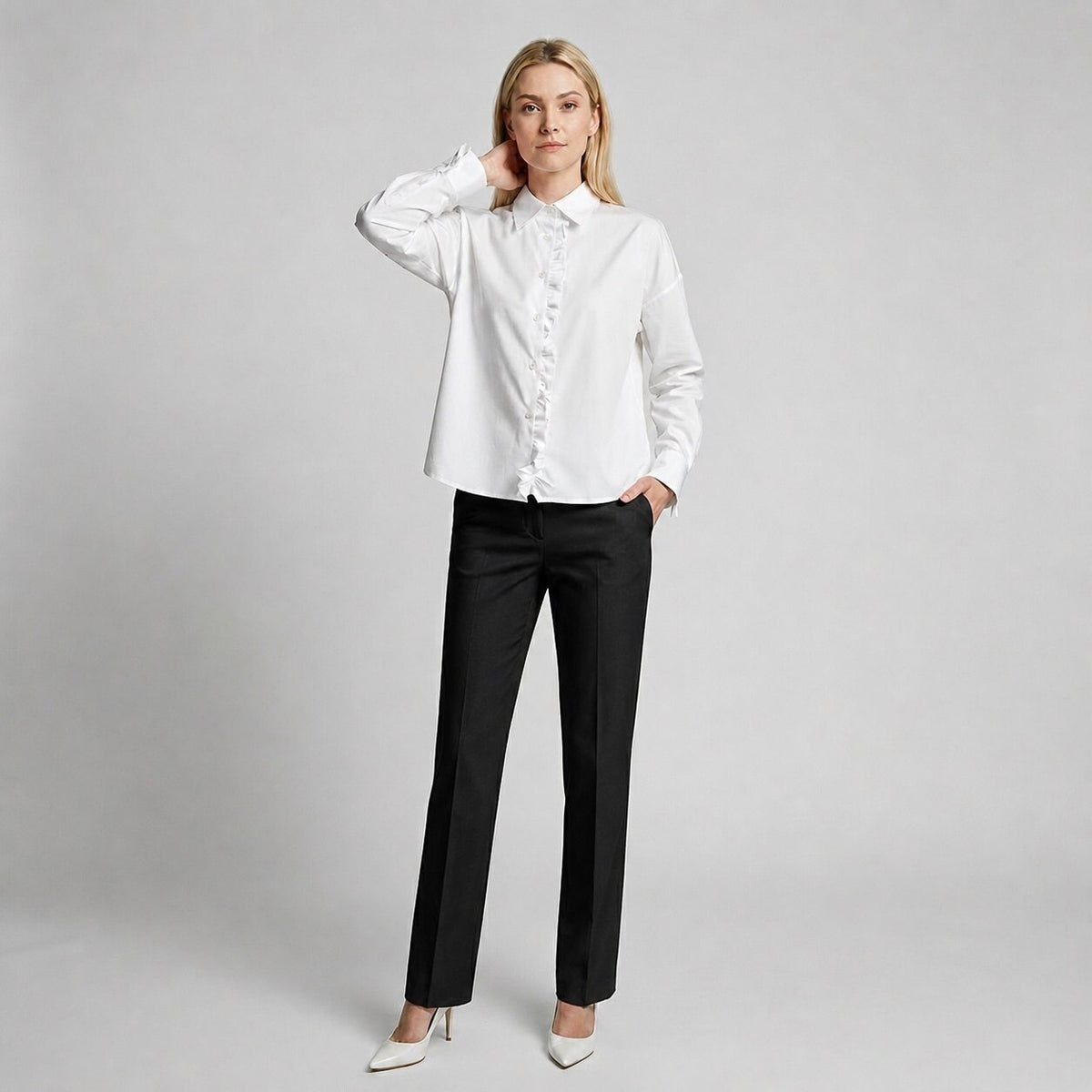 Boldetti Women's Blouse - White (6S04BL007W)