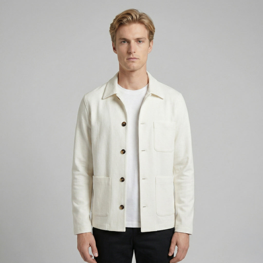 Manzoni 24 Men's Jacket - Panna White (6S02JK010M)