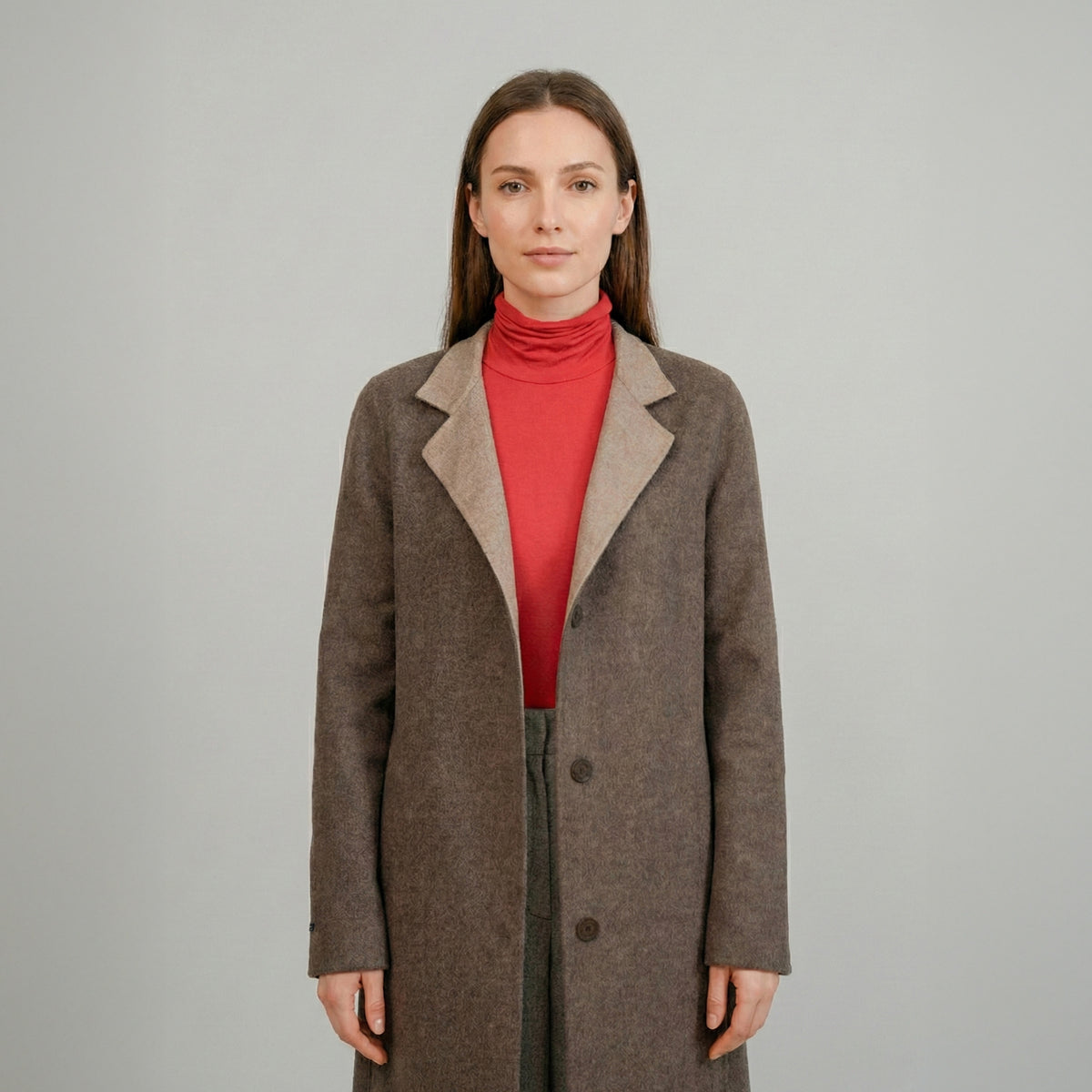 MySublyme Women's 10% Cashmere Turtleneck Base Layer - Ceralacca (1410)