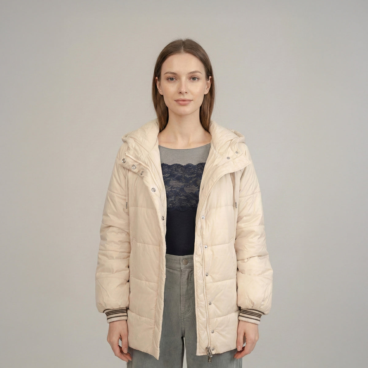 MySublyme Women's 10% Cashmere Base Layer - Artic Grey (1412)