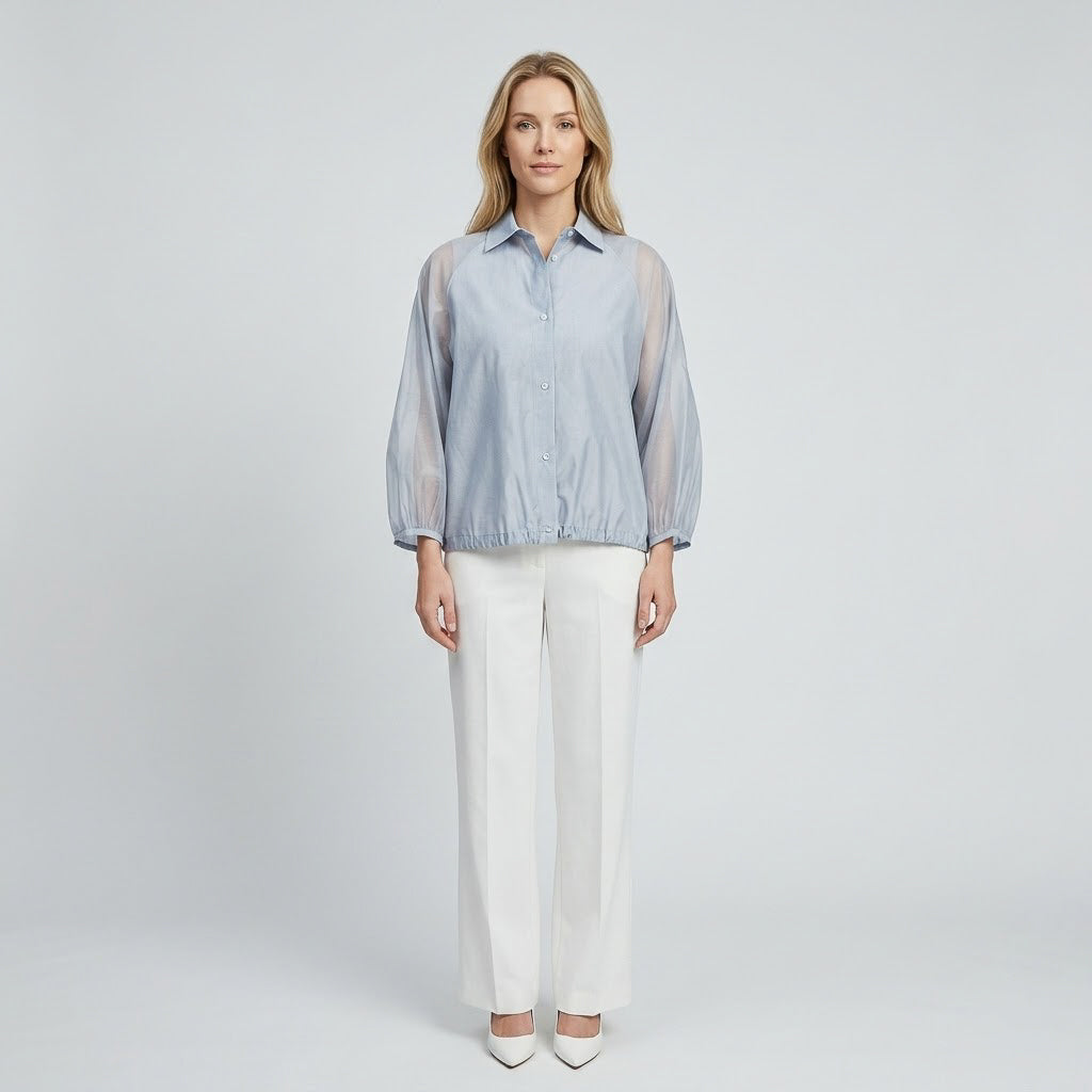 Peserico Women's Blouse - Blue (6S06BL002W)