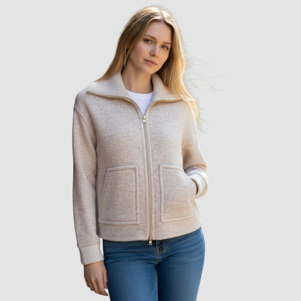 Agnona Women's Jacket - Beige (TH1013_A_D7045)