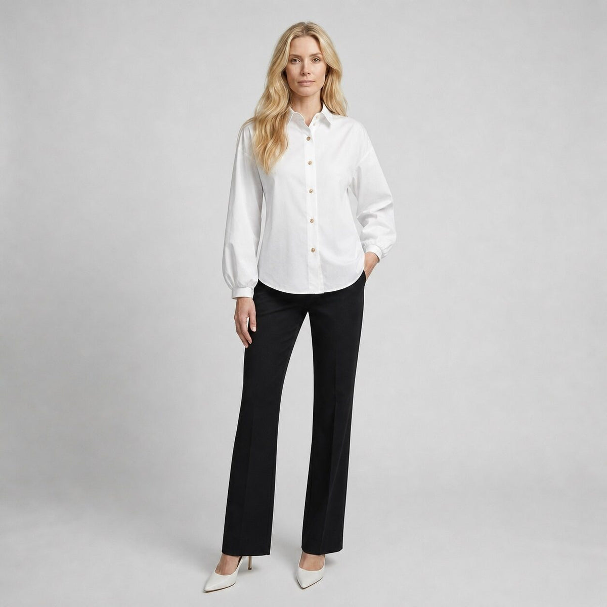 Boldetti Women's Blouse - White (6S04BL004W)