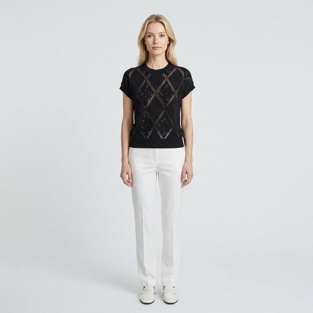 Peserico Women's Knitwear - Black (6S06SW006W)