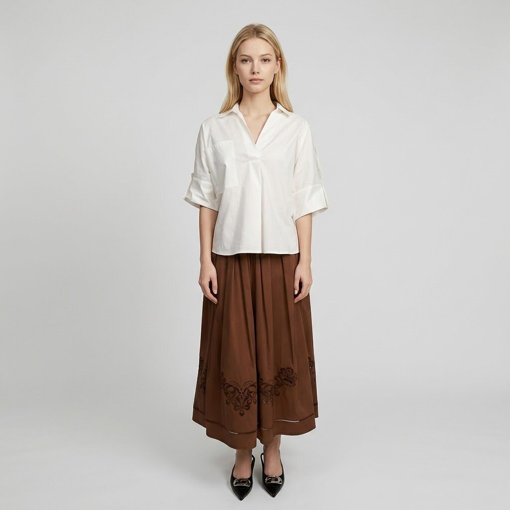 Eufonia Women's Blouse - White (6S03BL004W)