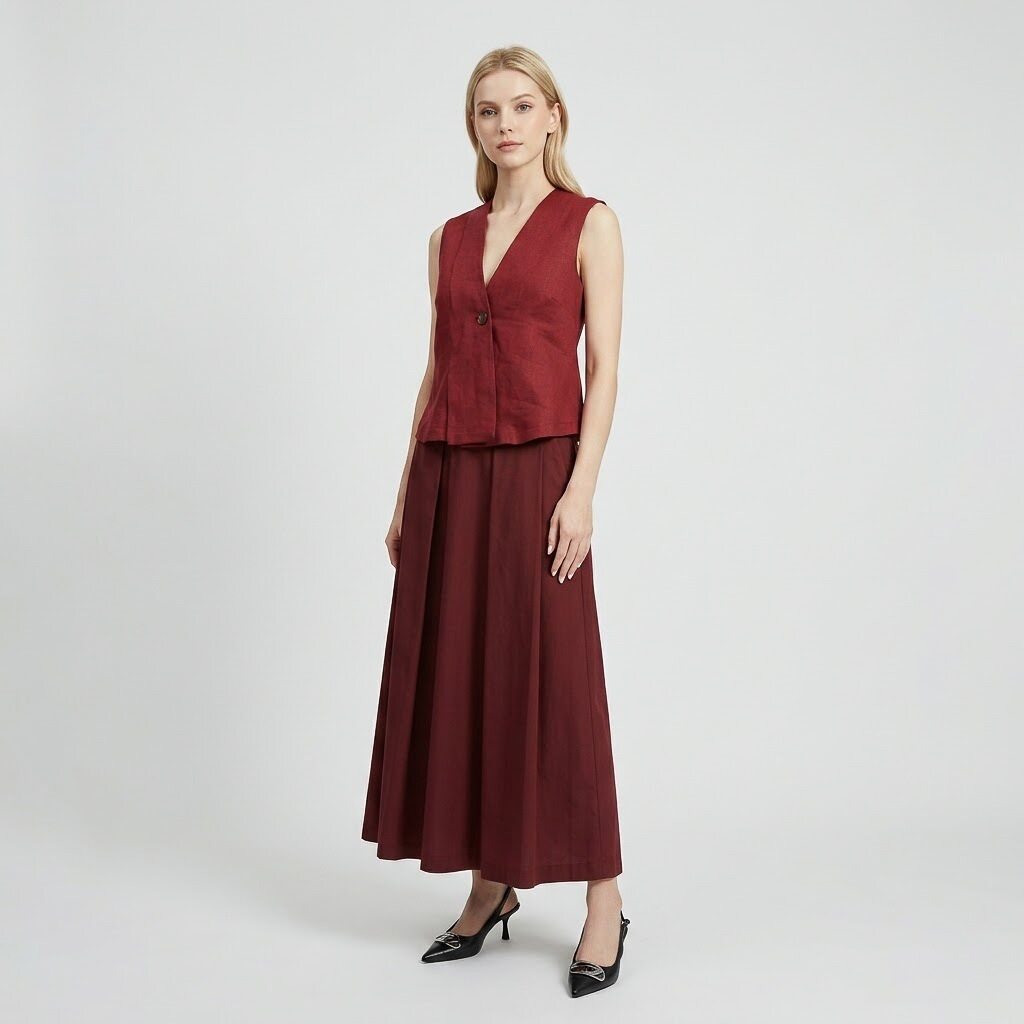Eufonia Women's Dress - Burgundy (6S03DS004W)