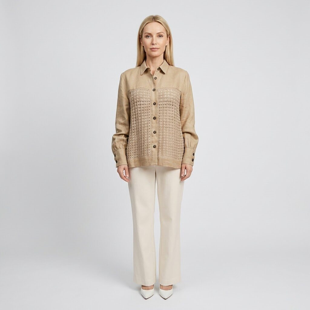 Eufonia Women's Blouse - Sand (6S03BL003W)