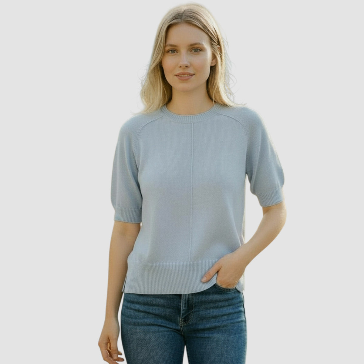 Agnona Women's Top - Light Blue (KT10025_OK180N)