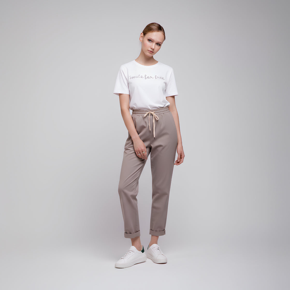 Panicale Women's Trousers - Biscuit (D370050PA)