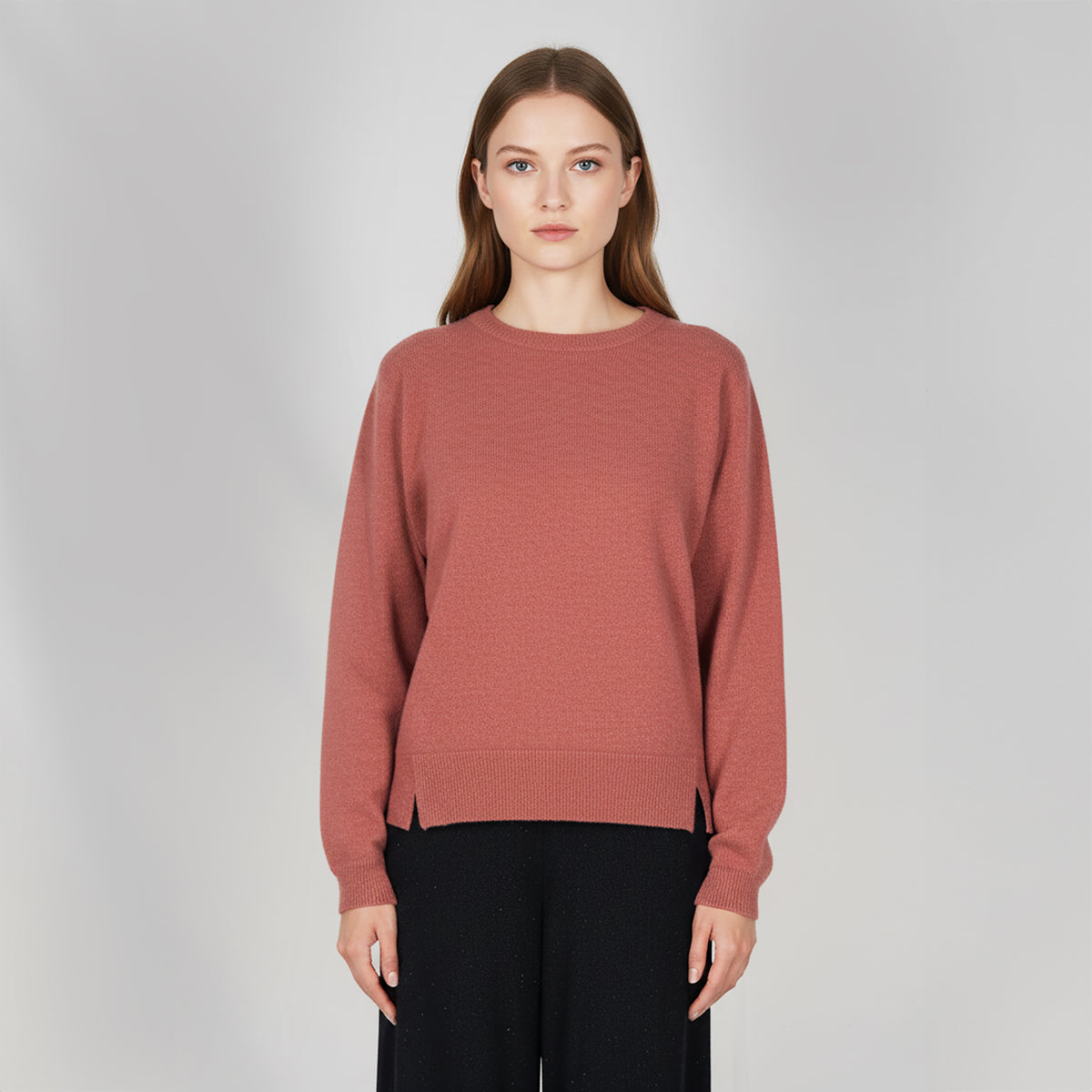 Panicale Women's Round Neck Sweater - Berry (D370601G)