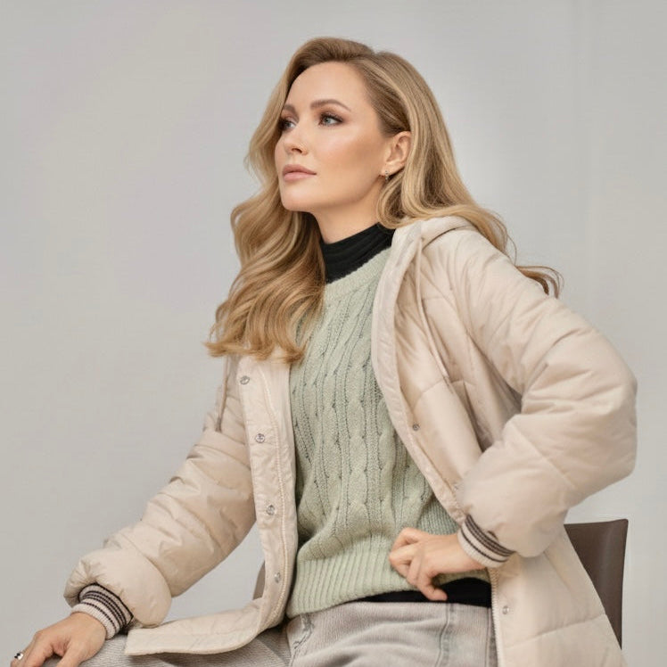 MySublyme Women's 10% Cashmere Mock Turtleneck Base Layer - Black (1460)