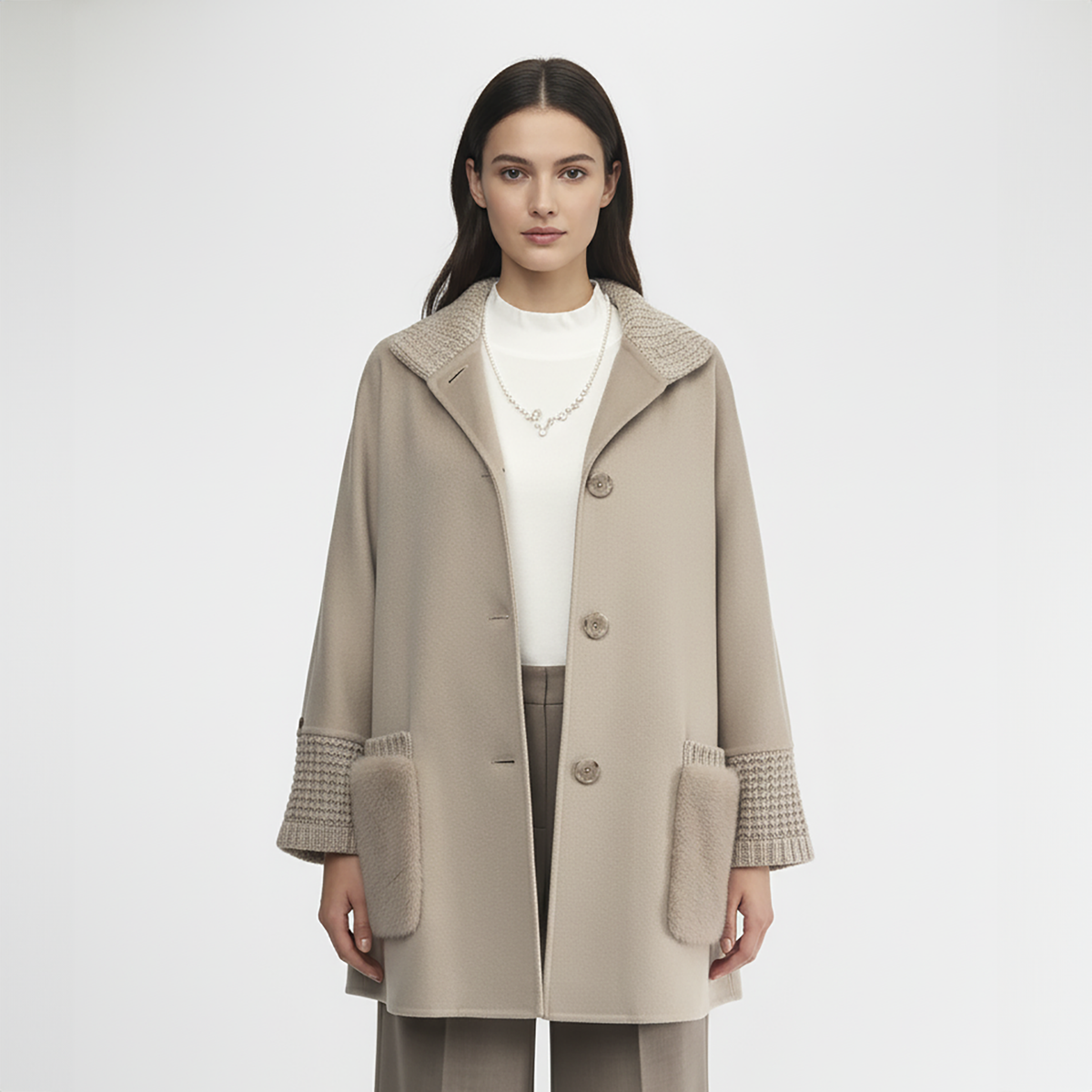 Manzoni 24 Women's Cape - Beige Travertine (25M1545-DB1XV)