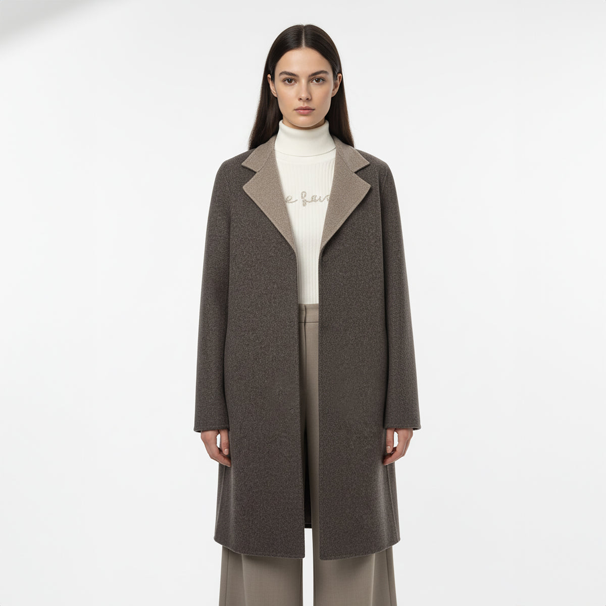 Manzoni 24 Women's Coat - Wood (25M507-DB1)