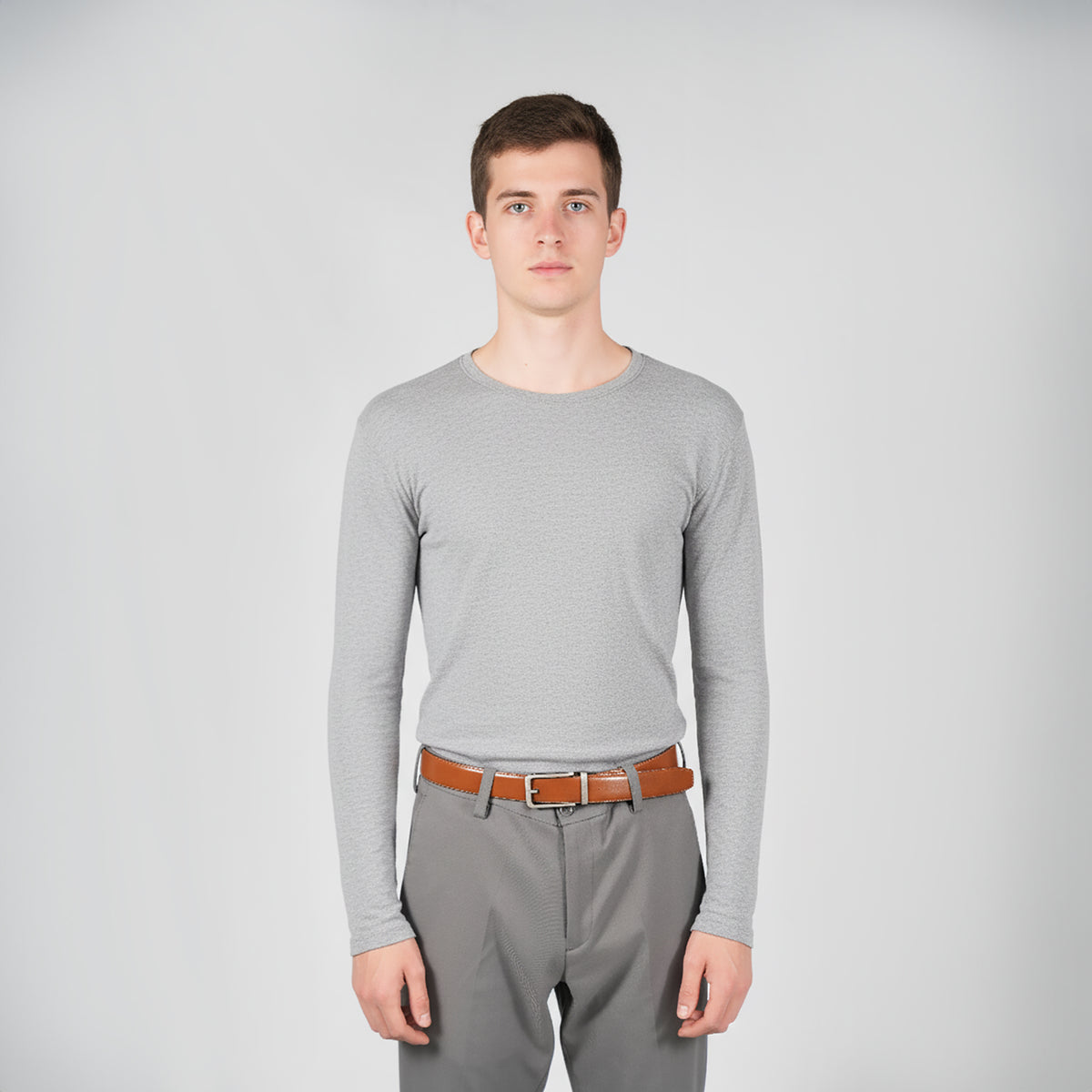 MySublyme Men's 10% Cashmere Base Layer - Artic Grey (2412)