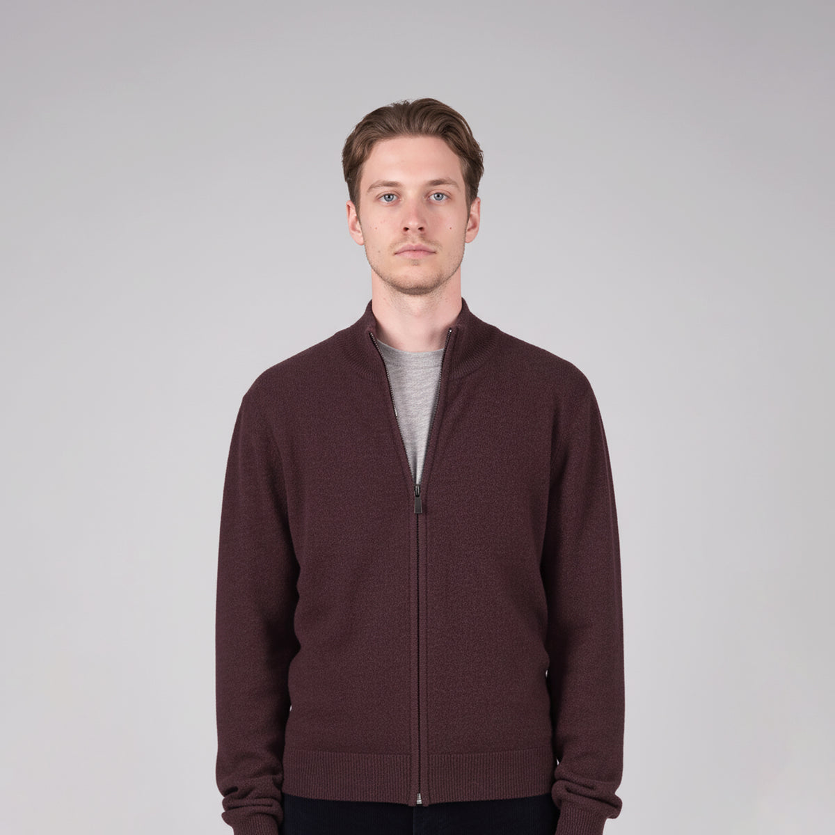 Panicale Men's Zip Jacket - Prune (U370604GZ)