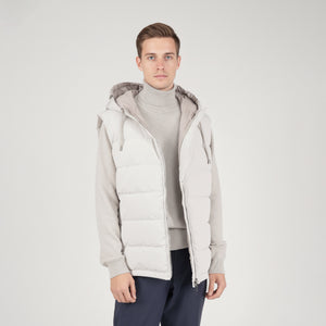 Panicale Men's Zipper Gilet - Powder (U371065GLZ)