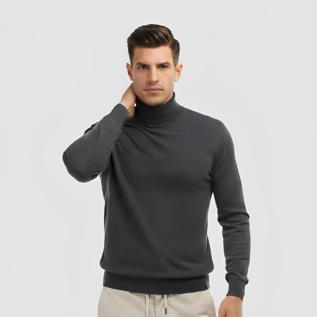 Panicale Men's High Neck - Iron (U370159CL)