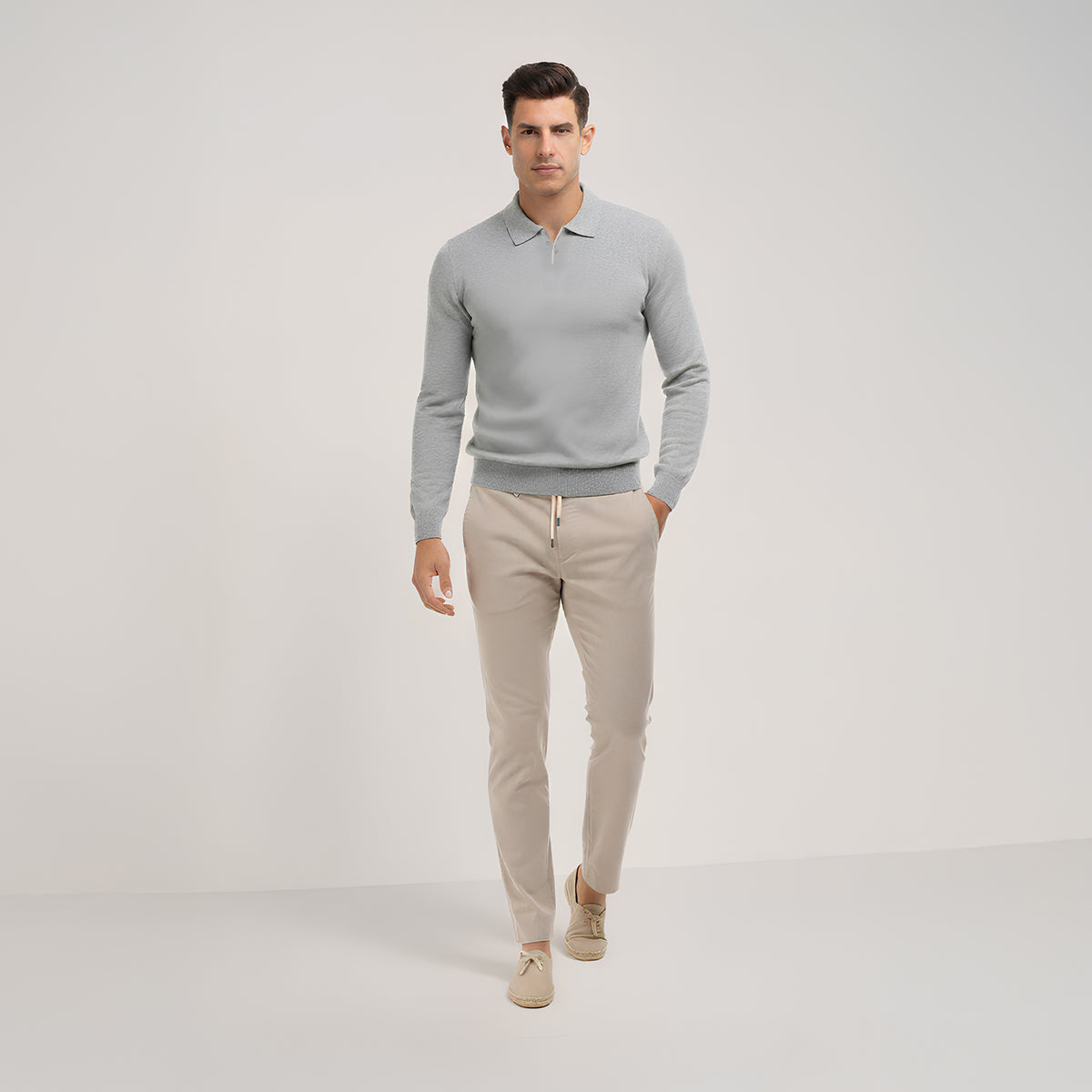 Panicale Men's Trousers - Soft Beige (U370041PA)