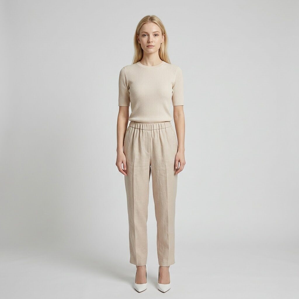 Peserico Women's Pants - Beige (6S06PN010W)