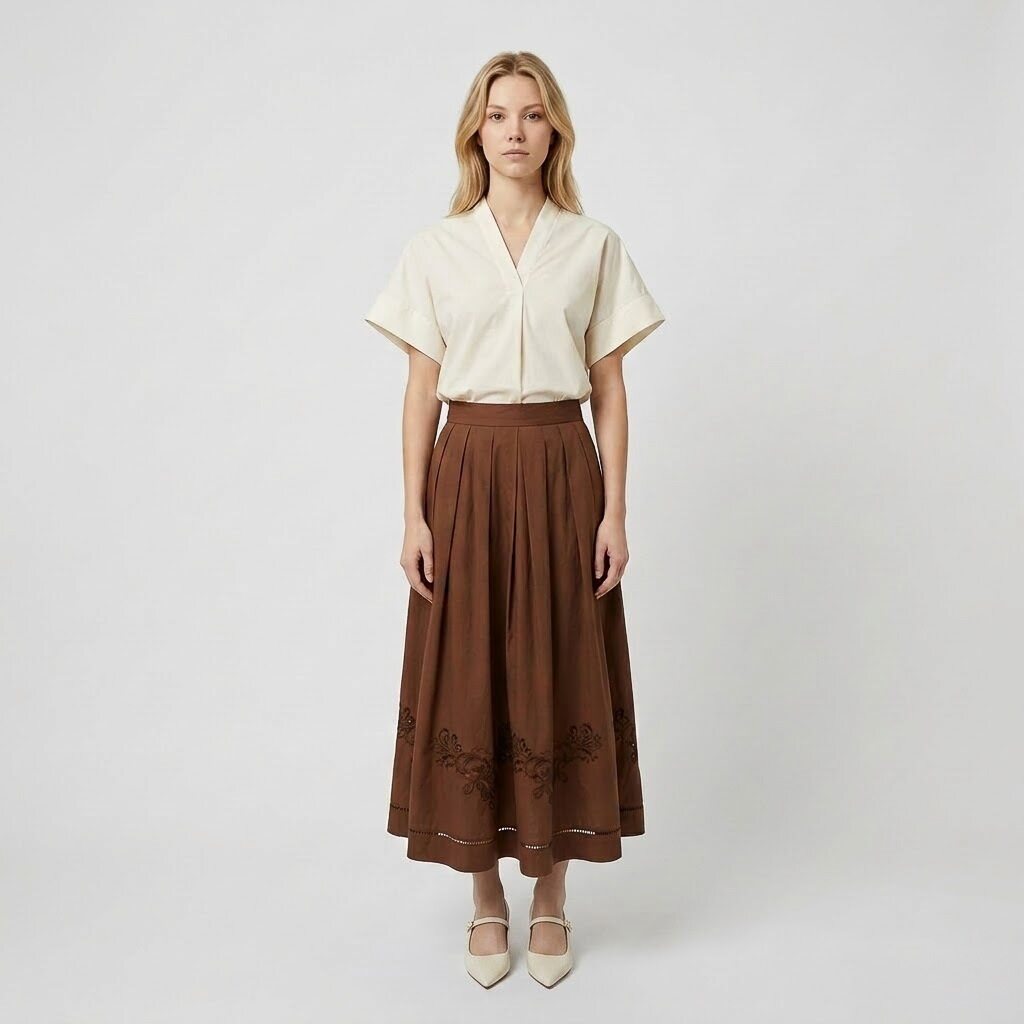 Eufonia Women's Blouse - Beige (6S03BL001W)