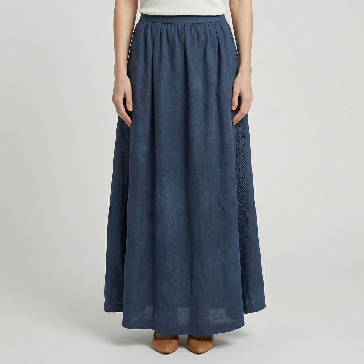 DREI Women's Skirt - Blue (6S05DS002W)