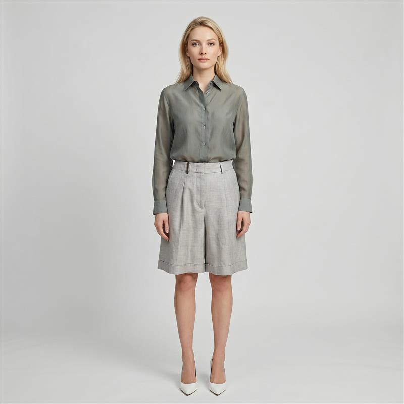 Peserico Women's Pants - Grey (6S06PN001W)