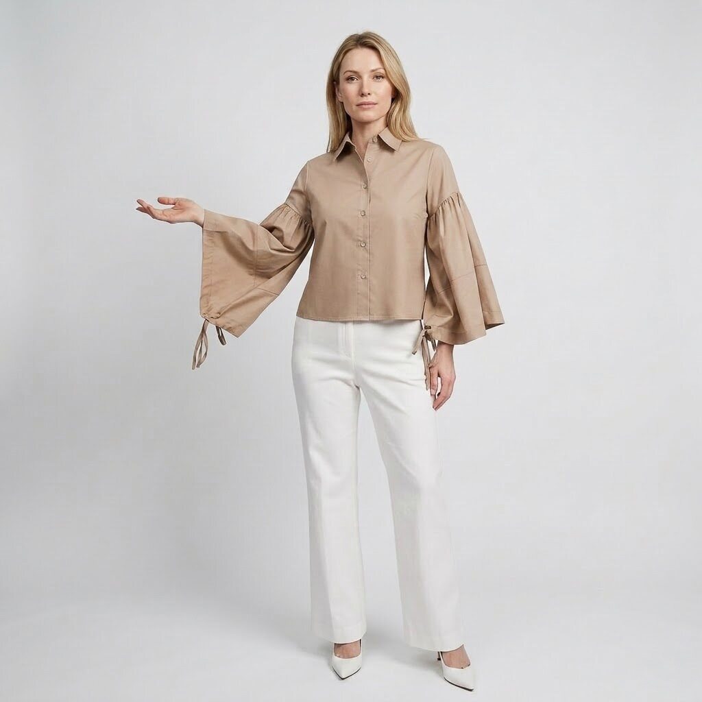 Boldetti Women's Blouse - Light Camel (6S04BL008W)